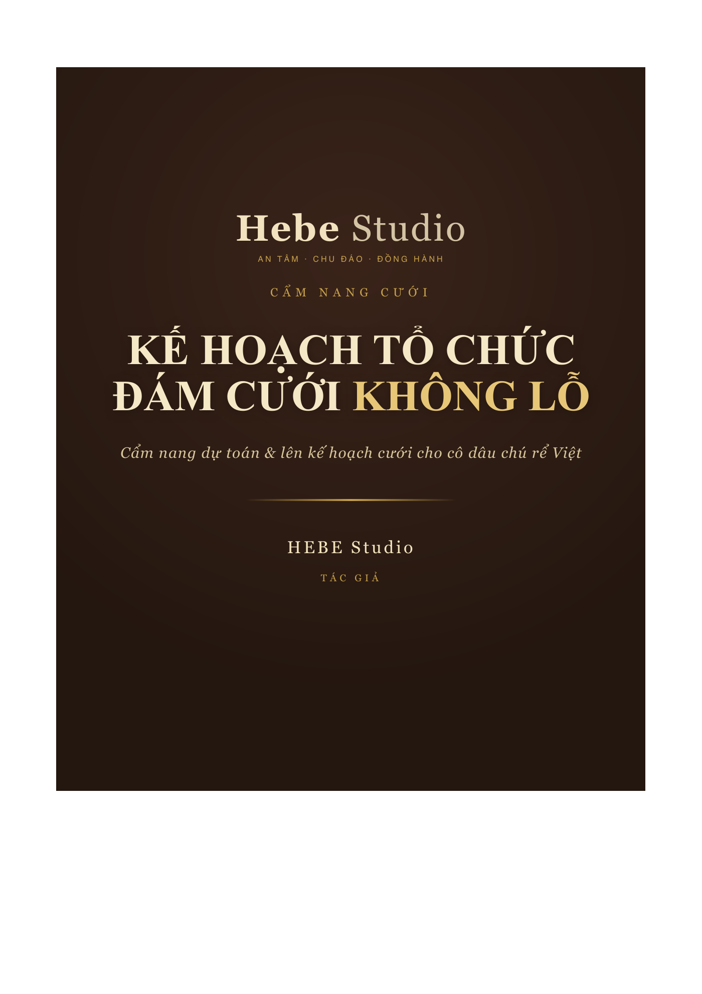 Ebook Kế hoạch tổ chức đám cưới không lỗ